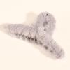 Corea del Sur Dongdaemun pinza de pelo grande de piel de conejo pinza de pelo de felpa horquilla para la parte posterior de la cabeza pinza de tiburón horquilla para mujeres Venta al por mayor