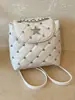 Mochila Acolchada con Cadena Estilo Chanel para Mujer Nueva Colección Primavera/Verano 2026 Moda Coreana Mochila Pequeña con Acabado de Alta Gama Bolso de Hombro Único