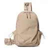 Mochila Fashion e Simples para Homens e Mulheres, Mochila de Viagem Moderna e Leve, Mochila Casual Versátil de Nylon