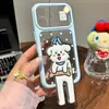 Colección de Animalitos Lindos Soporte Plegable Compatible con Funda para Teléfono Apple 17 Pro Max iphone 18 Modelo Nuevo