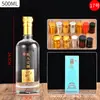 Paquetes al por mayor de 0,5 kg de Botellas de Vidrio, Botellas para Licores, Botellas de Vino Vacías Transparentes Selladas de 500 ml, Botellas de Vino de Cocina Blanco Cristalino, Botellas de Vino Extranjero