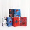 Nueva Bolsa de Compras Transfronteriza Bolsa de Empaque Estampado de Araña Bolsa de Tote de Papel Kraft Bolsa de Regalo para Fiesta Bolsa para Llevar Dulces
