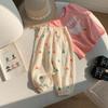 2026 Nuevos Pantalones de Linterna Florales Primavera-Verano para Niños y Niñas, Pantalones Largos Sueltos Casuales para Bebés, Pantalones Antimosquitos Estilo Coreano para Uso al Aire Libre