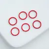 Anel de Conexão de Ferro Pintado Colorido de Único Laço/Laço Aberto 8/10/12mm Acessórios DIY Material para Chaveiro/Pulseira