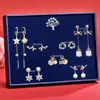 Regalo del Día Nacional para Niñas: Aretes de Plata 925 con Cierre de Mariposa, Caja de Regalo, Aretes de Alta Gama, Regalo de Cumpleaños para Niñas