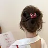 Elegante Pinza de Pato Roja con Lazo para Mujer, Pinza para el Pelo de Línea Única de Nuevo Estilo de Alta Gama 2025 para la Parte Posterior de la Cabeza, Pasador