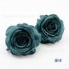 Cabezas de Flores de Rosa Artificiales, Rosas Azules Más Vendidas Transfronterizas para Bodas, Ramilletes de Rosas, Flores Artificiales Decorativas para Exteriores