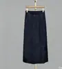 2026 Verano Nuevo Estilo Nuevo Estilo Chino Falda Midi para Mujer, Adelgazante, Estilo Europeo y Americano, Color Sólido, Alta Gama, Falda Versátil