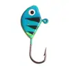 Anzuelo de Pesca con Cabeza de Plomo de 6 Colores con Forma de Pez Transfronterizo 2.1g Anzuelo de Pesca para Hielo Micro Colorido Señuelo de Pesca con Cebo Blando