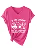 Si ESTOY Borracho Es Mi Sitio Independiente de Lista de Deseos de Amazon Camiseta Casual Versátil de Manga Corta con Cuello en V para Mujer