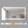 Espejo de baño inteligente LED táctil, espejo sin marco antivaho de alta definición, montado en la pared para baño, proyecto de hotel, espejo de tocador y maquillaje