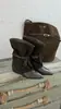 Nuevos zapatos de mujer 2026, punta fina, patchwork de piel, con cordones, retro, de alta gama, para uso diario, con plataforma interior para aumentar altura, botas largas y cortas, botas de moda