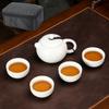 Bolsa de viaje portátil para tetera Xi Shi, juego de té de kung fu, juego de té de cerámica de una tetera y dos tazas, ideal como regalo para el Día Nacional de los Negocios