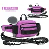 Bolsa de Cintura Esportiva ao Ar Livre Transfronteiriça para Passeio de Cachorro Bolsa Impermeável de Nylon para Petiscos de Cachorro Bolsa de Cintura Pessoal para Caminhada Fitness Celular
