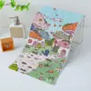Toalla de gasa de algodón puro para niños con gatito sanador creativo, toalla facial para bebés, regalo para celebración de luna llena, toalla para niños al por mayor