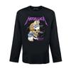 Camiseta de manga larga fina para hombre, sudadera básica de otoño e invierno, con estampado de Metallica, el rey del metal, rock punk