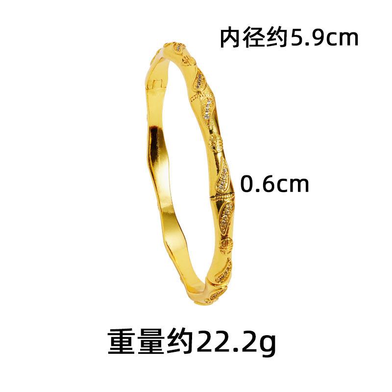 SKU图片_01_颜色_(S3221 沙金竹节手镯-白)