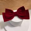 Internet Celebridade Outono e Inverno Novo Duplo Laço de Veludo Primavera Grampo de Cabelo Elegante Menina Top Clip Boutique Acessórios de Cabelo