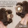 Presilha de cabelo de pelúcia de alta qualidade para outono e inverno para mulheres, versátil e fofa, presilha de tubarão para a parte de trás da cabeça, novo estilo coreano 2026, presilha de garra
