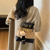 Bolsa Tote Versátil Pequeña de Fragancia Transfronteriza para Mujer Gran Capacidad 2025 Nueva Bolsa de Cadena Bolso de Mano Retro de Color Contrastante