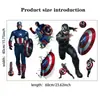 Pegatinas de Pared Marvel Transfronterizas de Comercio Exterior Estéreo 3D Capitán América Habitación Infantil Dibujos Animados Vengadores Pegatinas de Pared