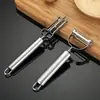 Pelador de Acero Inoxidable Juego de Cinco Piezas Rallador Doméstico Cortador de Melón Combinación Cuchillo de Cuatro Usos Placa Elevadora Herramienta de Cocina para Cabello