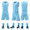 Fábrica de origen nuevo traje de uniforme de baloncesto universitario secado rápido transpirable camiseta de competición uniforme de equipo impresión personalizada número de impresión
