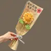 Flor de Simulación Tejida a Mano Primer Lugar Examen de Admisión a Secundaria Examen de Admisión a la Universidad Foto de Graduación Girasol Pieza Única Ramo de Flores de Lana Regalo