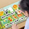 Livro Descolável para Bebê Iluminação Educacional Livro Silencioso para Rasgar Mão Educação Infantil Velcro Puxar e Colar Brinquedo para Bebê 0-3 Anos