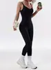 Mono de Yoga Transfronterizo para Mujer con Tirantes, Hermoso Diseño de Espalda, Body de Fitness, Control de Abdomen, Realce de Glúteos Durazno, Mono Deportivo