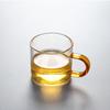 Taza de té de vidrio transparente al por mayor de fábrica con taza de té kung fu taza de vino pequeña taza de té de vidrio recto