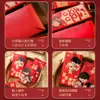 Envelope vermelho especial de casamento retirada na porta tamanho de porta bolsa de casamento presente de noivado com parte do desenho animado muda Feili é atacado