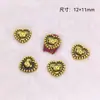 Acessórios de Nail Art em Liga Desenho Animado Urso Rosto Sorridente Coração Torto Diamante Textura Tridimensional Retrô Decoração de Unha Fabricante Entrega Direta