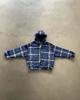 Cárdigan de cuadros de moda europea y americana otoño e invierno 2025 Sudadera de tendencia urbana Harajuku Sudadera con capucha y cremallera Ropa transfronteriza