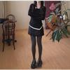Leggings de Listra Vertical Outono Roupa Fio Tridimensional Algodão Listra Vertical Espessado Caxemira Emagrecimento Anti-top Quebrado Pé Quente