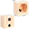 Caja Vacía de Madera Maciza 4 pulgadas 5 pulgadas 6.5 pulgadas 8 pulgadas Caja Vacía para Altavoz Caja de Estantería de Madera de Dos Vías Altavoz de Laberinto de Rango Completo