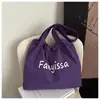 Bolsa de Gran Capacidad para Mujer Ligera y Versátil Nueva 2025 Casual de Lona para Hombro de Compras Bolsa Tote para Clase Ropa de Trabajo