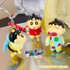 Muñeca de Crayon Shin-Chan de Estilo Clásico de Venta Caliente Nueva y Genuina con Hebilla de Correa de Mano Colgante para Bolso de Pareja de Moda Pequeño Regalo