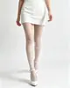 Meia-calça branca de seda com estampa de rosas para mulheres, meia de seda branca com estampa de galhos de rosa estilo floresta, meia-calça feminina transparente e fina