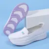Los Zapatos de Enfermera Son Transpirables en Verano, de Suela Blanda, Antideslizantes y No Cansan los Pies. Zapatos de Trabajo Médicos Son Huecos y Desodorantes, Hay Zapatos Blancos Disponibles para Dropshipping