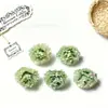 Crisântemo Bola de Mil Camadas Simulado 3cm DIY Grampo de Cabelo Acessório de Cabeça Corsage para Roupa Leque Materiais Artesanais Adereços de Fotografia Decoração