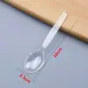 Cucharas desechables empaquetadas individualmente, cucharas transparentes para helado, cucharas de degustación, cucharas para yogur, cucharas para helado, cucharas para pudín