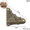 Esquina anticolisión de hierro accesorios para caja de regalo esquina de caja de madera decoración de esquina de caja de regalo protector de esquina ángulo recto de tres lados protector de esquina metálico