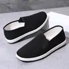 Jihua 3515 hombre fuerte ajenjo zapatos de tela del viejo Pekín para hombre de un paso de una sola capa zapatos lasaña casuales zapatos de trabajo primavera y otoño verano