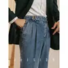 Pantalones Vaqueros Casuales de Pierna Recta para Hombre, Pantalones Largos de Cintura Alta para Otoño e Invierno, Pantalones de Traje Drapeados para Jóvenes Naples, Transfronterizos Retro