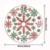 Artículos más vendidos transfronterizos: Falda para Árbol de Navidad, Hombre de Jengibre, Accesorios de Decoración para Fiesta de Escena de Año Nuevo, Decoraciones, Venta Directa del Fabricante
