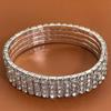 Pulsera elástica de cadena de garra de 4MM Pulsera de moda europea y americana Pulsera Joker pulsera totalmente de diamantes Venta directa de fábrica al por mayor transfronteriza