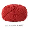 Ovillo de Hilo de Algodón Leche de 4 Hebras, Ovillo de Hilo Medio-Grueso para Crochet Hecho a Mano, Muñeca de Crochet DIY, Bolso, Hilo para Suéter de Bebé