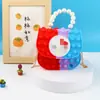 Bolso Bandolera Vanguardia para Hombro Niños Bandolera Bolso de Mano Perla Burbuja Bolso Bandolera de Silicona para Hombro Bolso Gelatina