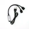 Controlador RGB de 3 Teclas 5V-12V Línea de Control de Iluminación para Modificación de Luces de Coche Control Remoto de 3 Teclas Iluminación Interior Sala de Estar